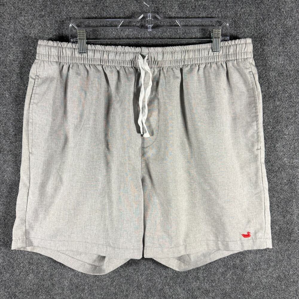 Southern Marsh Crawford Shorts Mens XL Gray Heather Drawstring Casual Duck